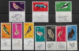 TIMBRE STAMP ZEGEL ISRAEL POSTE AERIENNE P.A. 28-37  XX - Unused Stamps (with Tabs)