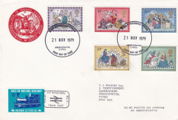 GB Engeland 1979 FDC Vale Of Rheidol Railway Christmas Stamps 21-11-1979 - Treinen