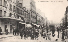 . 50 . CHERBOURG . Rue De La Fontaine . Animation . - Cherbourg