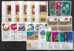 TIMBRE STAMP ZEGEL ISRAEL PETIT LOT  TOUS  XX AVEC TABS - Nuevos (con Tab)