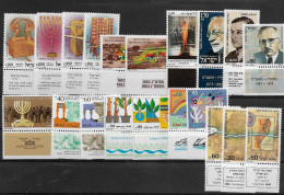 TIMBRE STAMP ZEGEL ISRAEL PETIT LOT  TOUS  XX AVEC TABS - Neufs (avec Tabs)