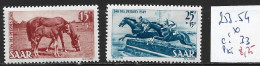 SARRE 253-54 * Côte 33 € - Unused Stamps