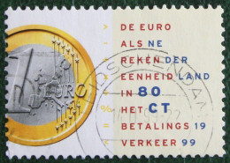 Euro Als Bancaire Rekeneenheid Coin Euro NVPH 1809 (Mi 1704) 1999 Gestempeld / USED NEDERLAND / NIEDERLANDE - Usati