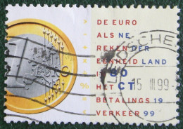 Euro Als Bancaire Rekeneenheid Coin Euro NVPH 1809 (Mi 1704) 1999 Gestempeld / USED NEDERLAND / NIEDERLANDE - Usati