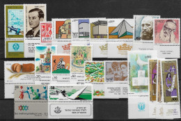 TIMBRE STAMP ZEGEL ISRAEL PETIT LOT  TOUS  XX AVEC TABS - Nuevos (con Tab)