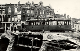 Rotterdam, Tram, Heulbrug/ Schiekade, Lijn 6, 1941, Real Photo - Europa