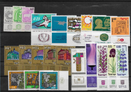 TIMBRE STAMP ZEGEL ISRAEL PETIT LOT  TOUS  XX AVEC TABS - Unused Stamps (with Tabs)