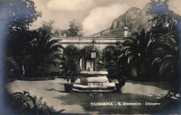 Taormina Piazza San Domenico Chiostro 1920s Unused Photo Postcard. Publisher Prem. Fotog. D'Arte G.D'Agata - Messina