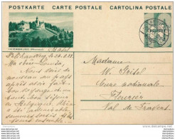 12-31 - Entier Postal  Avec Illustration "Heerbrugg" Cachet à Date Ambulant 1933 - Entiers Postaux