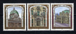 ÖSTERREICH Komplettsatz ANK-Nr. 2115 - 2117 Bildende Kunst Postfrisch - Siehe Bild - Unused Stamps