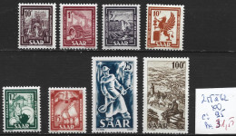 SARRE 255 à 62 ** Côte 95 € - Unused Stamps