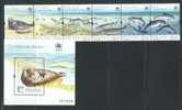 POLAND 1998 FISHES SET +MS  MNH - Fishes
