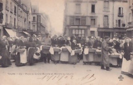 TOURS         PLACE DU GRAND MARCHE. ET MARCHE AU BEURRE   PRECURSEUR - Tours