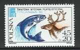 POLAND 1988 FISH  MNH - Peces