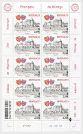 MONACO 2024 ARCHITECTURE. Coat Of Arms. Historical Site Of The Grimaldis Of Monaco/ Mayenne - Fine Sheet MNH - Neufs