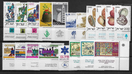 TIMBRE STAMP ZEGEL ISRAEL PETIT LOT  TOUS  XX AVEC TABS - Ongebruikt (met Tabs)