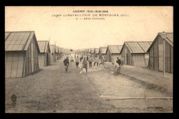 GUERRE 14/18 - CAMP D'INSTRUCTION DE MORTAGNE (ORNE) - ALLEE CENTRALE - War 1914-18