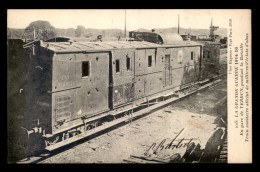 GUERRE 14/18 - VERDUN (MEUSE) - TRAIN SANITAIRE ATTEINT D'ECLATS D'OBUS - Weltkrieg 1914-18