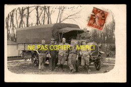 GUERRE 14/18 - MILITAIRES ET CAMION MILITAIRE - LE 21 MARS 1916  - CARTE PHOTO ORIGINALE - Weltkrieg 1914-18