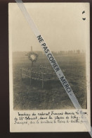 GUERRE 14/18 - TOMBEAU DU CAPORAL LE BERRE DU 23E COLONIAL DANS LA PLAINE DE VITRY-LE-FRANCOIS - CARTE PHOTO ORIGINALE - Weltkrieg 1914-18