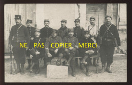 GUERRE 14/18 - ST-PAUL TROIS CHATEAUX (DROME) - 22E D'INFANTERIE RECUPERES  - 22 SUR LES KEPIS - CARTE PHOTO ORIGINALE - War 1914-18