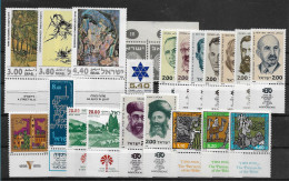 TIMBRE STAMP ZEGEL ISRAEL PETIT LOT  TOUS  XX AVEC TABS - Neufs (avec Tabs)