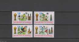 Senegal 1974 Football Soccer World Cup Set Of 4 MNH - 1974 – Allemagne Fédérale
