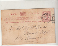 Victoria / Stationery / Postmarks - Andere & Zonder Classificatie