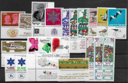 TIMBRE STAMP ZEGEL ISRAEL PETIT LOT  TOUS  XX AVEC TABS - Neufs (avec Tabs)