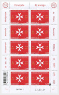 MONACO 2024 EVENTS 50 Years Of The Minegasque Association Of The Soverign Military Order Of Malta - Fine Sheet MNH - Ungebraucht