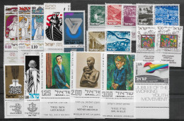 TIMBRE STAMP ZEGEL ISRAEL PETIT LOT  TOUS  XX AVEC TABS - Neufs (avec Tabs)