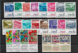 TIMBRE STAMP ZEGEL ISRAEL PETIT LOT  TOUS  XX AVEC TABS - Neufs (avec Tabs)