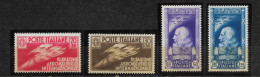 1935 - 1° SALONE AREONATICO INTERNAZIONALE..TRACCIA DI LINGUELLA - Mint/hinged