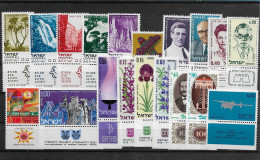 TIMBRE STAMP ZEGEL ISRAEL PETIT LOT  TOUS  XX AVEC TABS - Ungebraucht (mit Tabs)