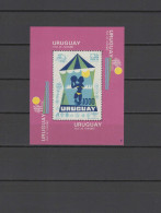 Uruguay 1974 Football Soccer World Cup S/s With "5" In Lower Right Corner MNH -scarce- - 1974 – West Germany