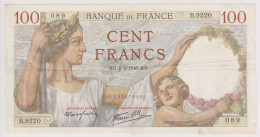 France 100 Francs SULLY KD. 4=4=1940.KD TTB ++. - 100 F 1939-1942 ''Sully''