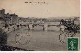 Romans Sur Isere Vue Des Deux Ponts - Romans Sur Isere