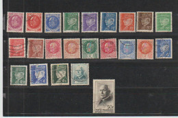 1941 N°505 à 525  Effigies Oblitérés (lot 189) - Used Stamps