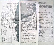 Vieux Papiers - Dépliants  - Excursions "La Victoire" - Nice Matin - L'Espoir - Saison 1952 - Dépliants Touristiques