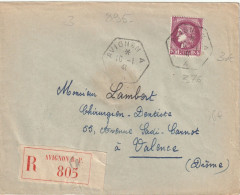 R D SEUL / LET  376   AVIGNON  - A RECETTE  AUXILLIAIRE URBAINE - Manual Postmarks