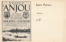 Maine Et Loire * Visitez L'ANJOU , Angers & Saumur * CPA Publicitaire Illustrée * Syndicat D'initiative24 Rue Chevreul - Autres & Non Classés