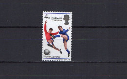 UK England, Great Britain 1966 Football Soccer World Cup Stamp With Winner Overprint MNH - 1966 – Inghilterra