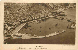 Espagne - Alicante - Vista Aerea - Vue Aérienne Du Port - Correspondance - CPA - Voyagée En 1926 - Voir Scans Recto-Vers - Alicante