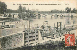 94 - Joinville Le Pont - Le Bords De La Marne - Les Écluses Et Le Pont De Joinville - Correspondance - CPA - Oblitératio - Joinville Le Pont