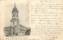 35 - Rennes - L'Eglise Sainte Mélaine - Précurseur - Oblitération Ronde De 1904 - Etat Léger Pli Visible - CPA - Voir Sc - Rennes