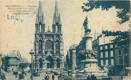 13 - Marseille - Eglise Saint Vincent De Paul Et Le Monument Des Mobiles - Animée - Voyagée En 1931 - Etat Légererement  - Unclassified