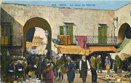 06 - Nice - Un Coin Du Marché - Animée - CPA - Voir Scans Recto-Verso - Markets, Festivals