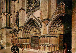 86 - Poitiers - La Cathédrale Saint Pierre - Les Trois Portails Et Partie De La Façade - Flamme Postale De Montreuil-Bel - Poitiers