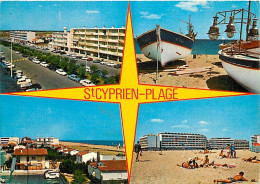 66 - Saint Cyprien - Multivues - Scènes De Plage - Bateaux - CPM - Voir Scans Recto-Verso - Saint Cyprien