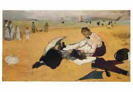 Art - Peinture - Edgar Degas - Beach Scene - Scène De Plage - Carte Neuve - CPM - Voir Scans Recto-Verso - Pintura & Cuadros